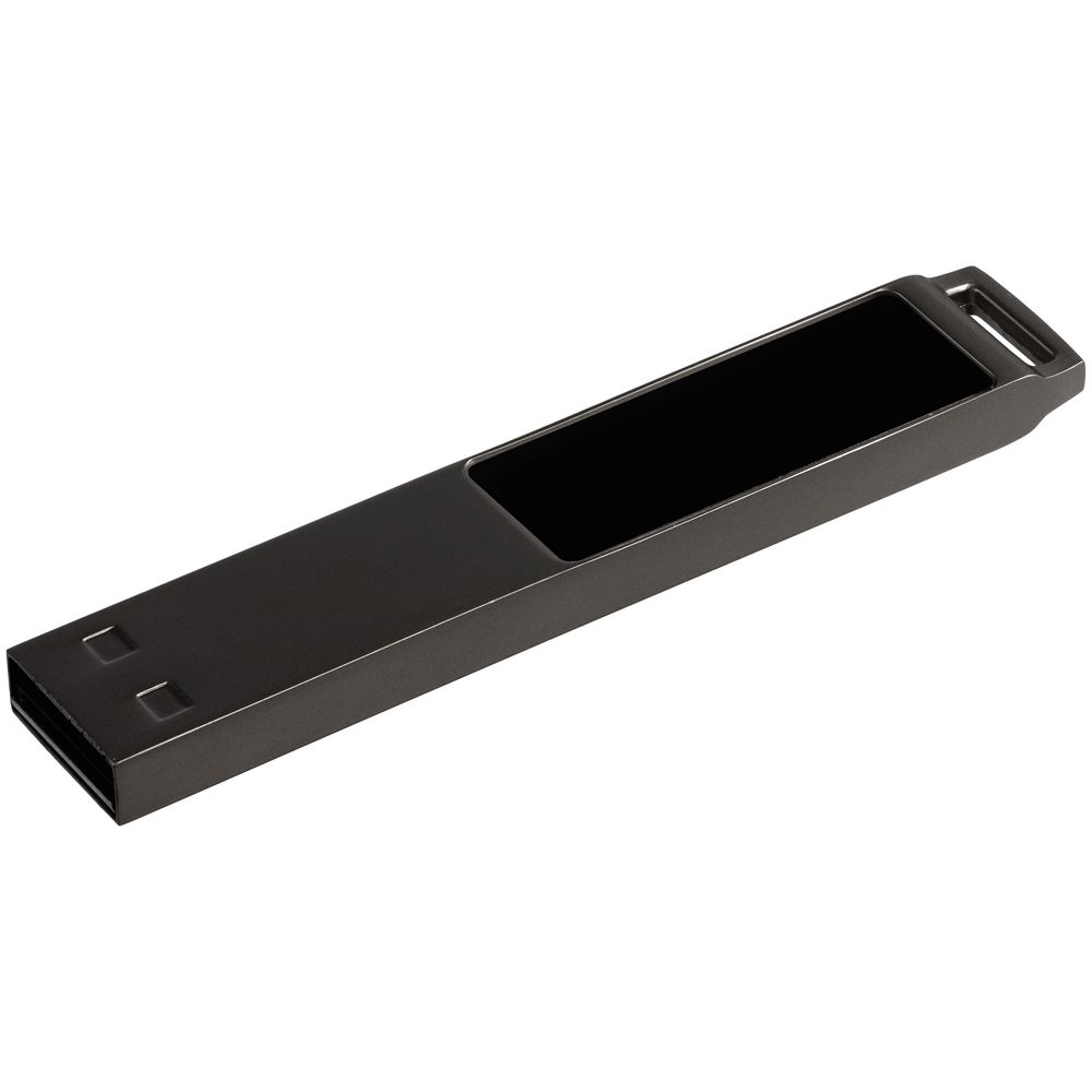 Флешка с подсветкой логотипа markBright Black