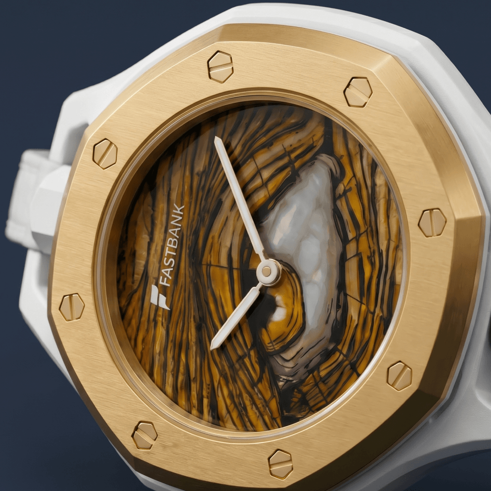 Принтинг на циферблате у карманных часов по мотивам Royal Pop от Swatch