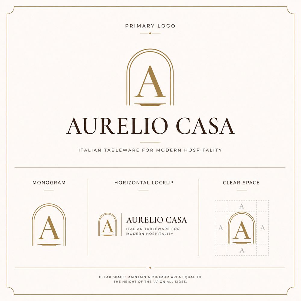 AURELIO CASA: фирменная айдентика для бренда HoReCa