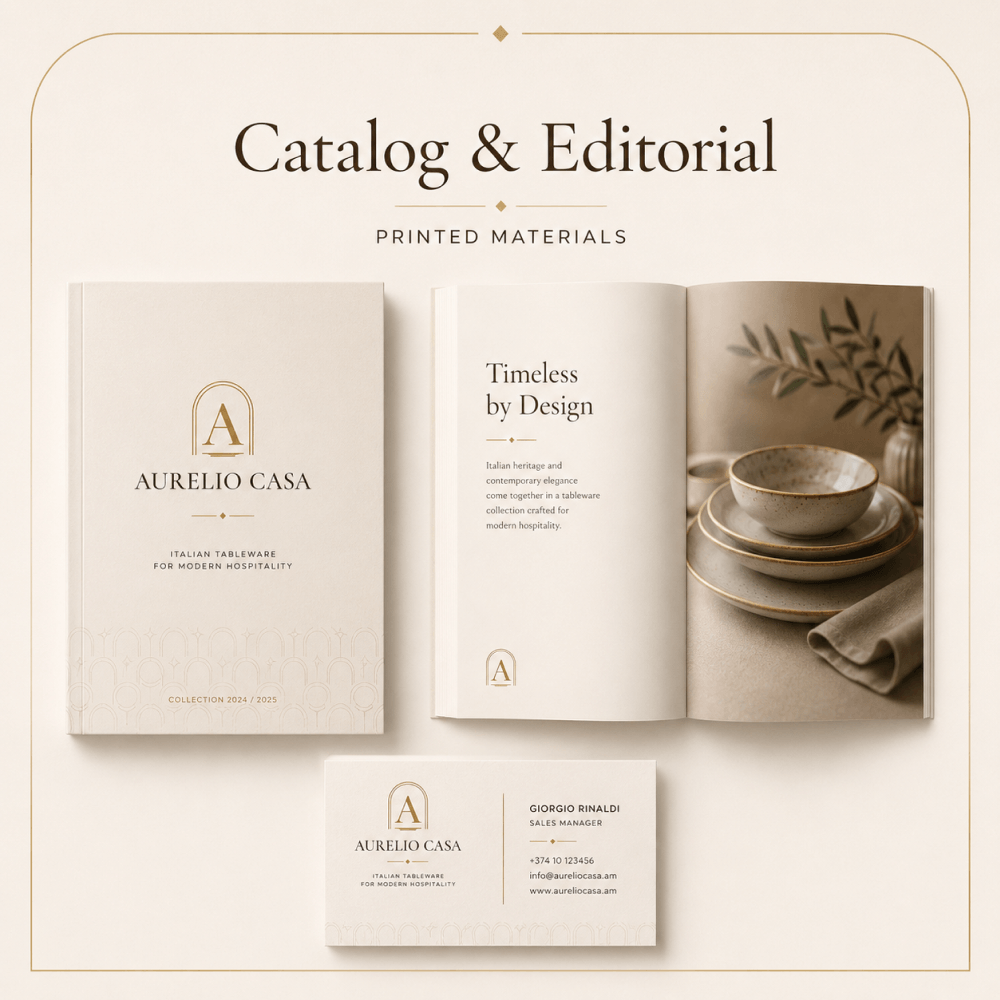 AURELIO CASA: фирменная айдентика для бренда HoReCa