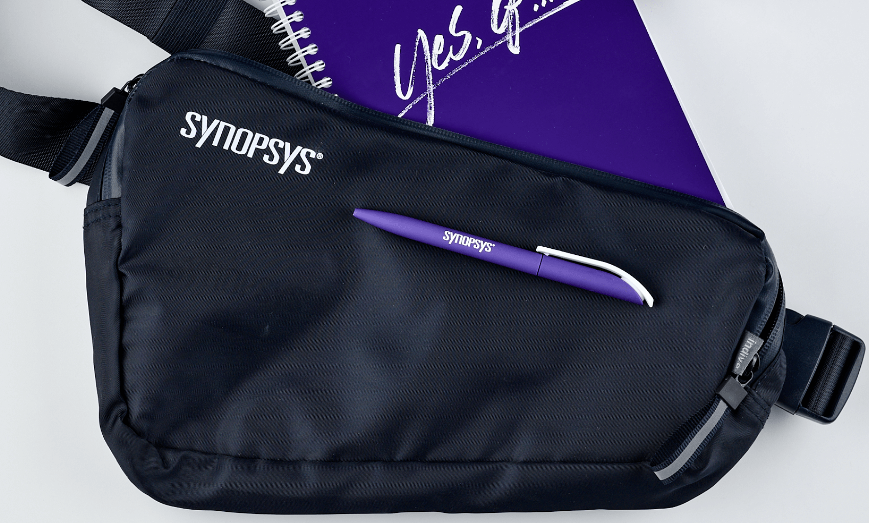 Welcome pack для Synopsys с поясной сумкой в коробке