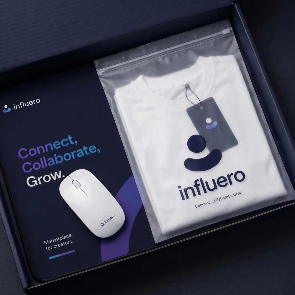 Welcome Pack для Influero: мерч для команды и онбординга