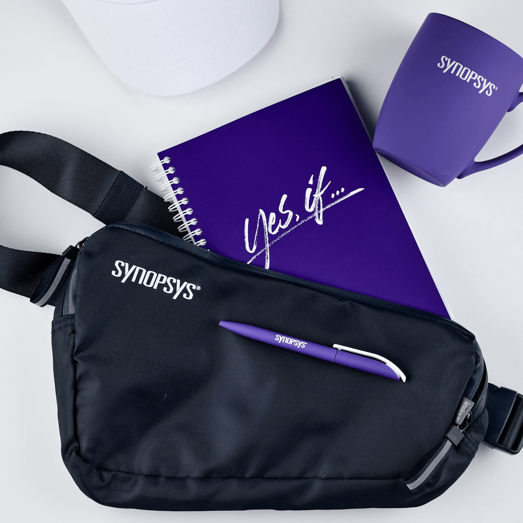 Welcome pack для Synopsys с поясной сумкой в коробке
