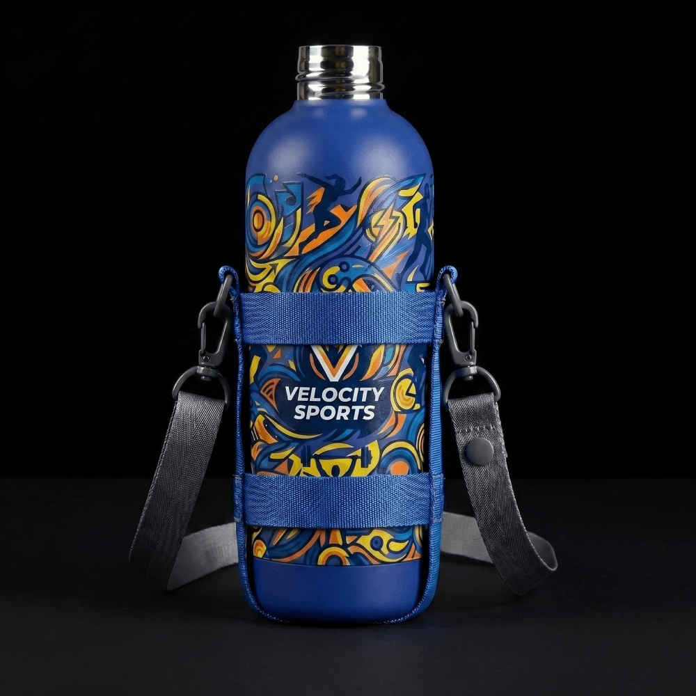 Сумка для термобутылки из стропы и брендированная бутылка Velocity Sports