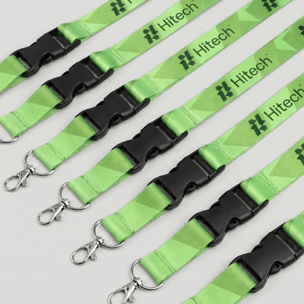 Ленты для бейджей с печатью логотипа Hitech на заказ