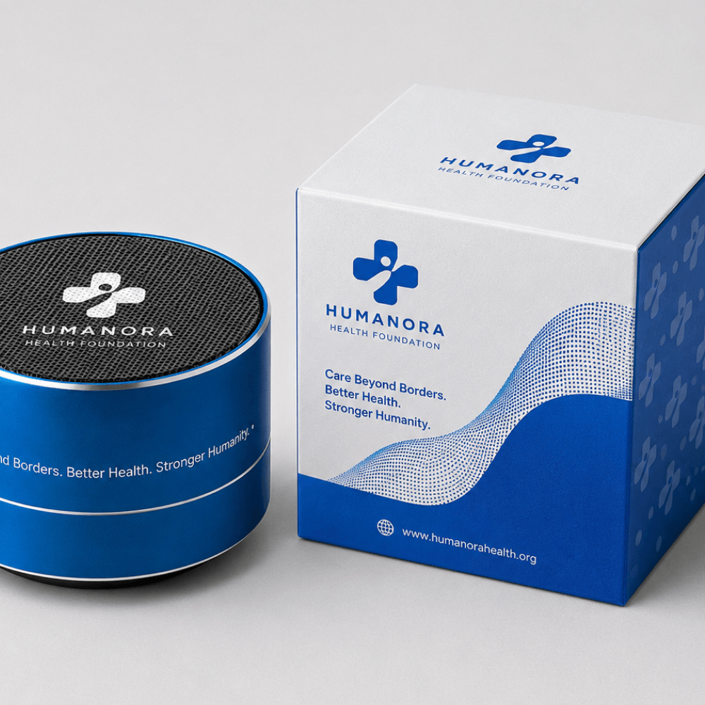 Беспроводная Bluetooth-колонка с логотипом и брендированной коробкой