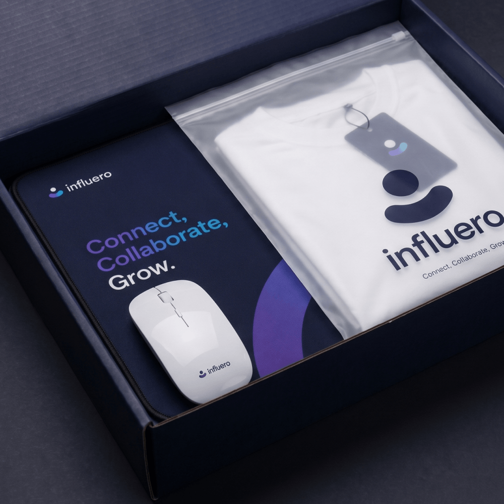 Welcome Pack для Influero: мерч для команды и онбординга