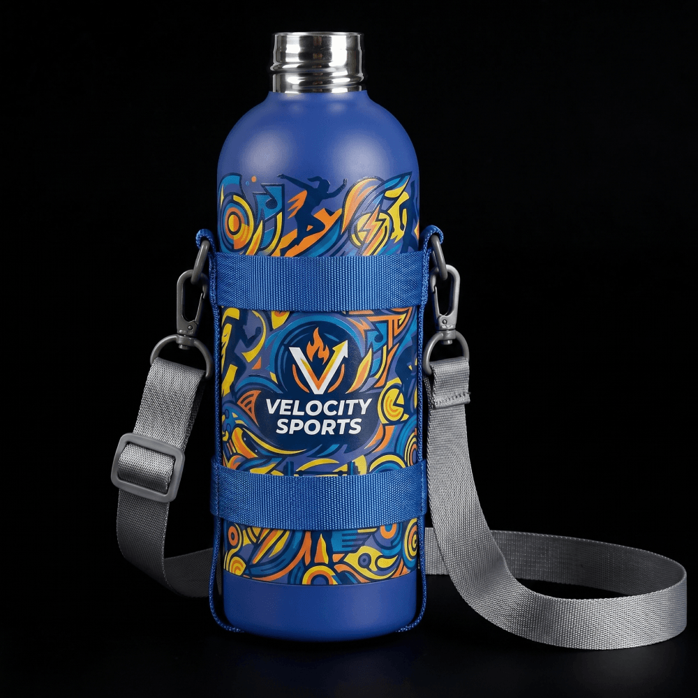 Сумка для термобутылки из стропы и брендированная бутылка Velocity Sports