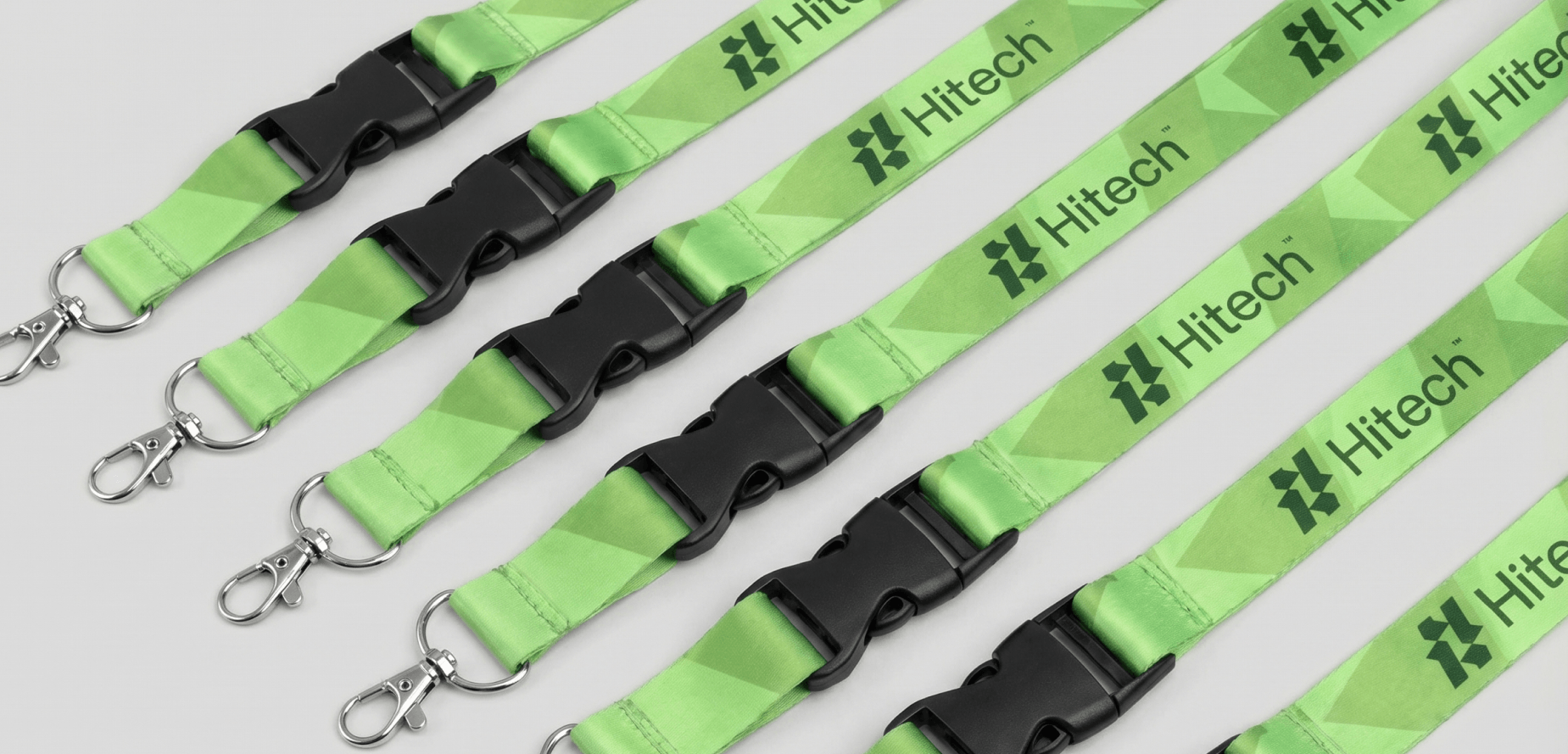 Ленты для бейджей с печатью логотипа Hitech на заказ