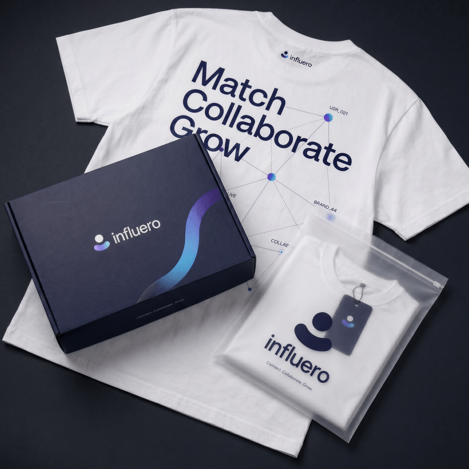 Welcome Pack для Influero: мерч для команды и онбординга
